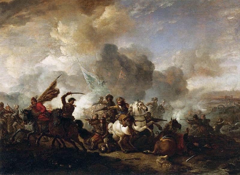 Pieter Wouwerman Skirmish of Horsemen between Orientals and Imperials china oil painting image